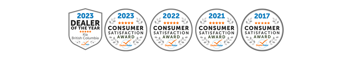 West Coast Kia Receives the DealerRater 2023 Consumer Satisfaction Award + Kia Dealer of the Year for BC